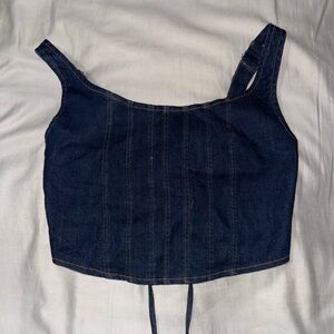 Denim Crop Top